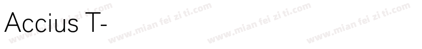 Accius T字体转换